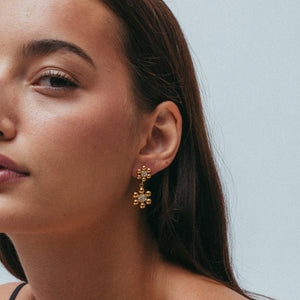 THE PAVE CLUSTER EARRING STUDS