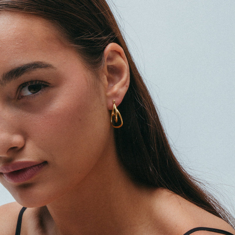 THE PETIT TRIPLE STACK EARRING