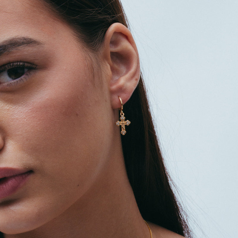 THE BEDFORD CROSS EARRING