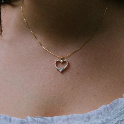 THE CITRINE HEART PENDANT NECKLACE