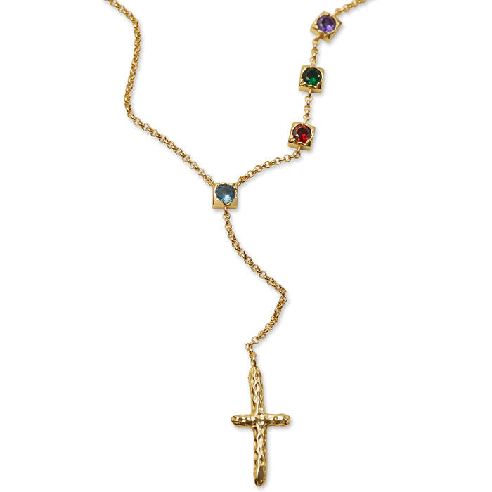 THE MULTICOLOR BEZEL LARIAT