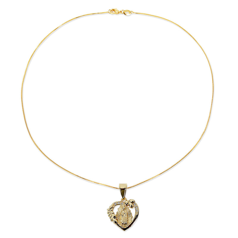 THE OPEN HEART GUADALUPE PENDANT NECKLACE