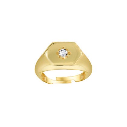 THE STAR STONE PINKY SIGNET RING