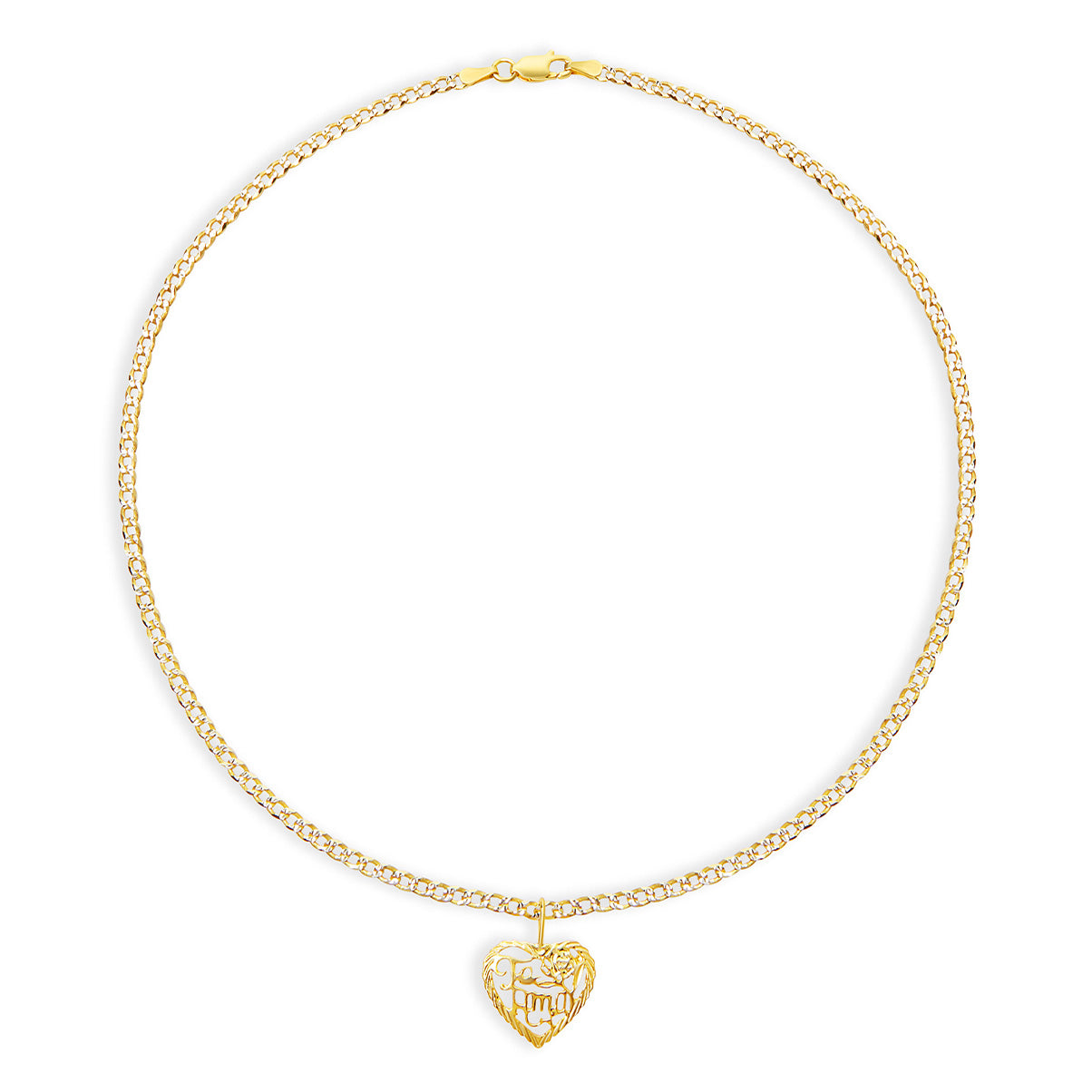 Te amo deals heart necklace