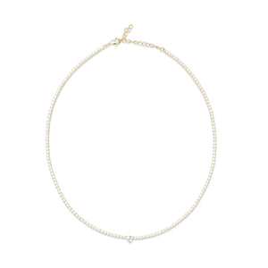 THE REMI SOLITAIRE TENNIS NECKLACE