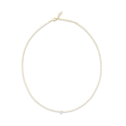 THE REMI SOLITAIRE TENNIS NECKLACE