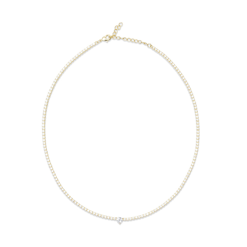 THE REMI SOLITAIRE TENNIS NECKLACE