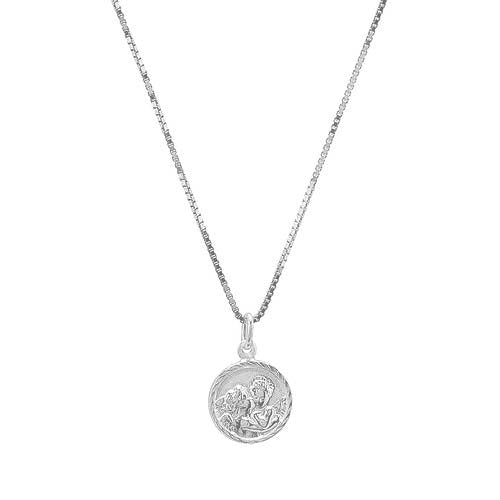 THE TINY ROUND DISC ANGEL NECKLACE