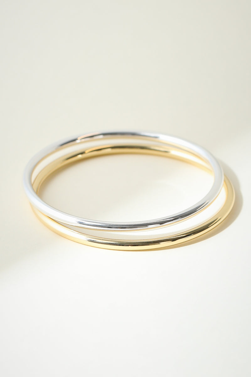 THE TWO TONE BANGLE SET