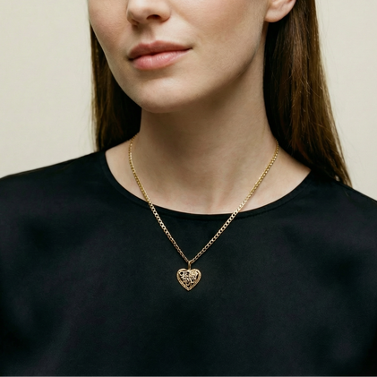 The Te Amo Heart Pendant Necklace