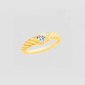 The Cz Juna Heart Ring