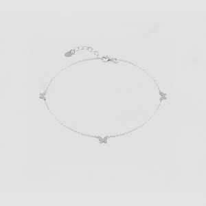 The Pavé Butterfly Anklet