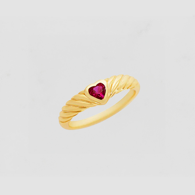 The Ruby Juna Heart Ring