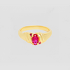 The Ruby Juna Tiny Oval Ring