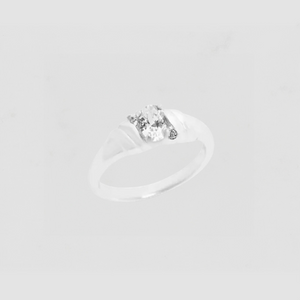 The Silver Juna Tiny Oval Ring