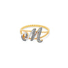 THE SCRIPT LETTER ROPE RING