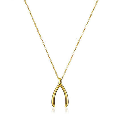 THE TINY WISHBONE NECKLACE