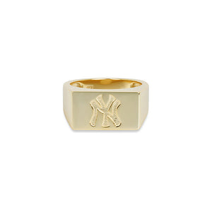 NY METS SQUARE SIGNET RING