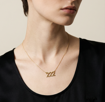 The Angel Number Nameplate Necklace