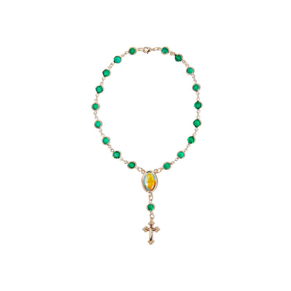 THE EMERALD ROSARY ANKLET