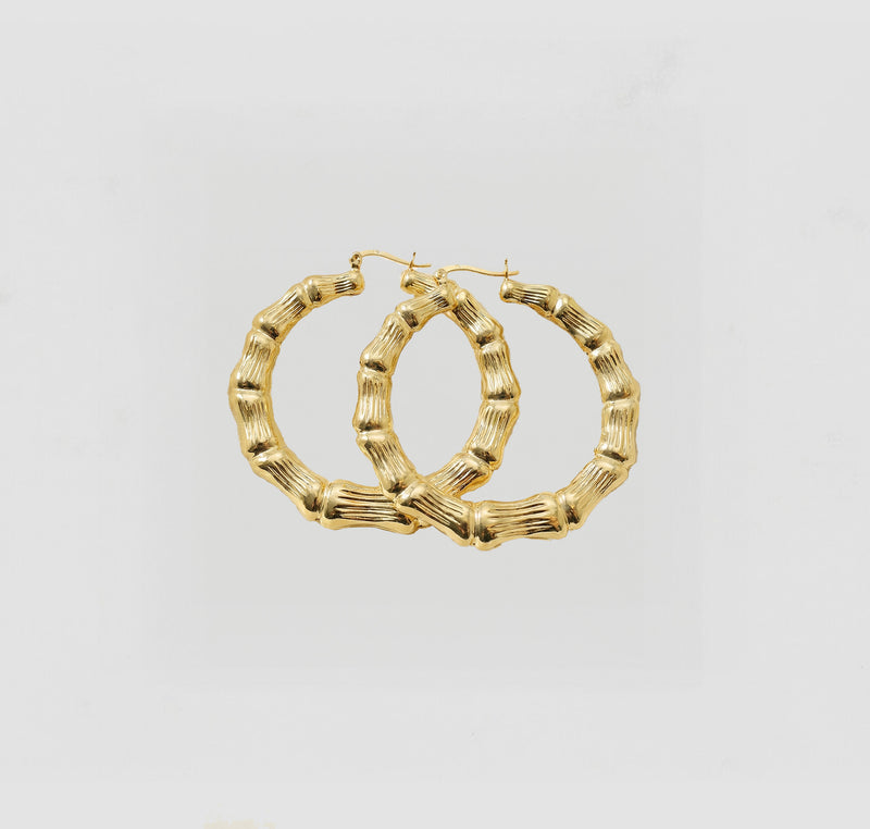 The Bamboo Hoop Earring