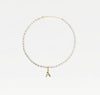 The Bamboo Pearl Initial Necklace