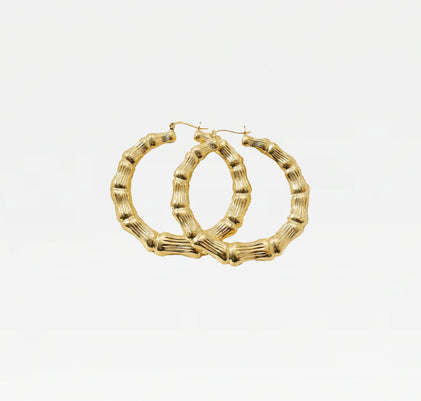 The Bamboo Hoop Earring