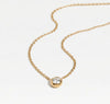 The Solitaire Bezel Necklace