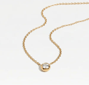 The Solitaire Bezel Necklace