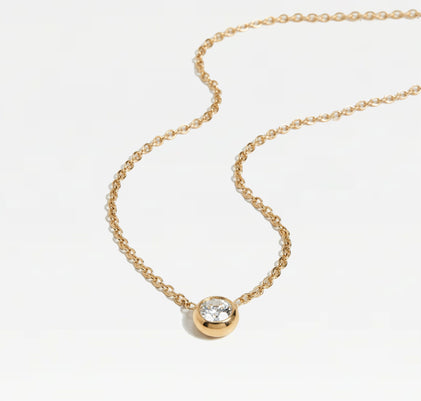 The Solitaire Bezel Necklace