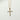 The Classic Stone Bezel Cross Necklace