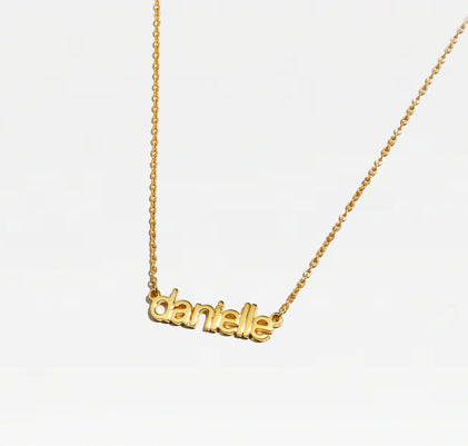 The Block Nameplate Lowercase