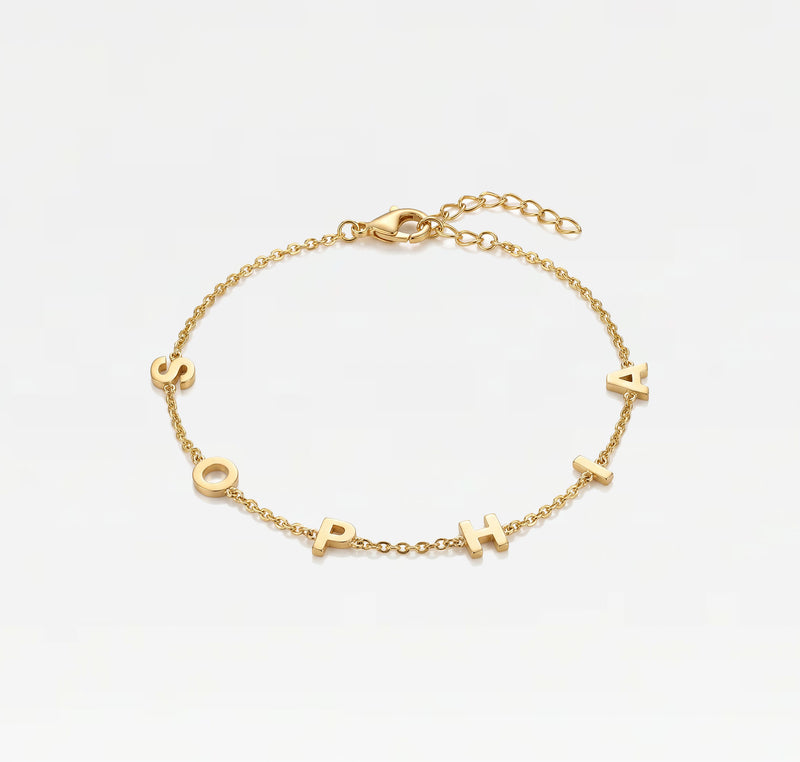 The Block Name Anklet