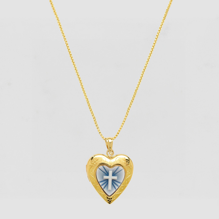 The Blue Cross Photo Locket