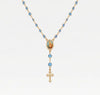 The Mary Blue Stone Rosary Necklace