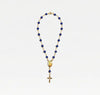 THE DARK BLUE ROSARY ANKLET
