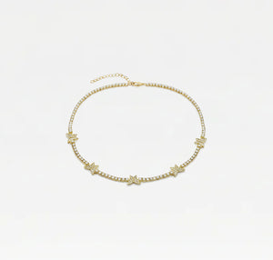 The Pavé Butterfly Collar Necklace