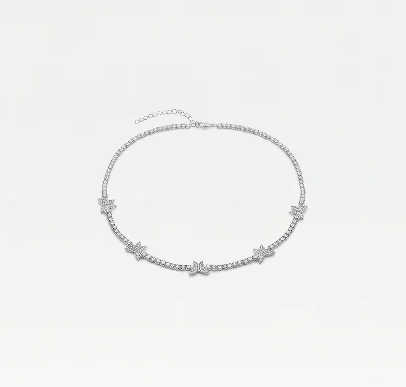 The Pavé Butterfly Collar Necklace