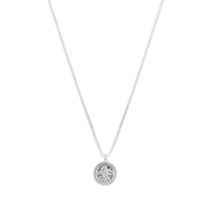 THE SAINT LAZURUS SINGLE MEDAL NECKLACE