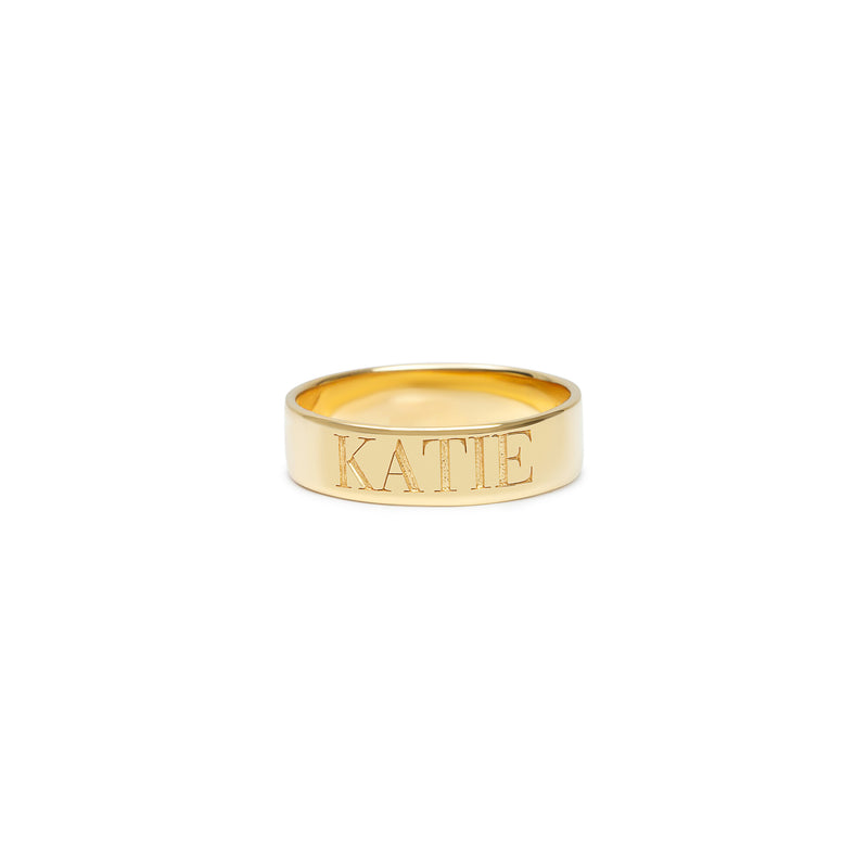 THE EMBOSSED NAME RING