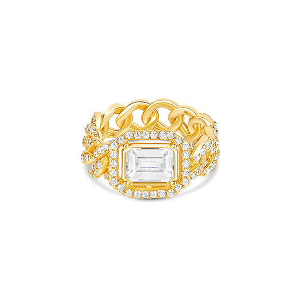 Cuban Chain Link Ring - Greg Yüna x The M Jewelers