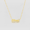 The Classic Double Plated Open Heart Nameplate Necklace
