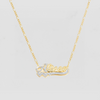 The Classic Double Heart Nameplate Necklace