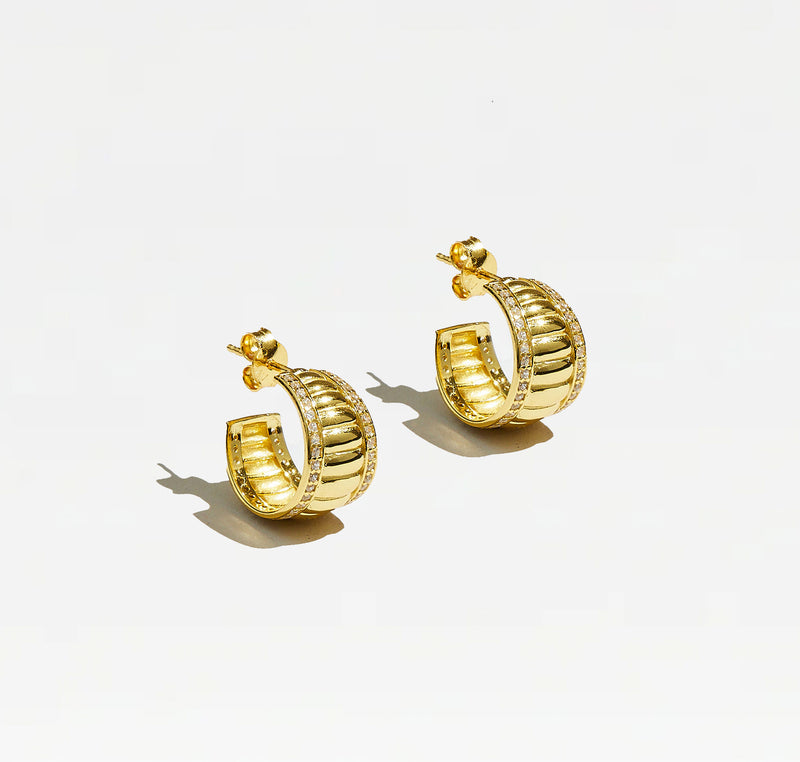 THE CLEMENTE HUGGIE EARRINGS