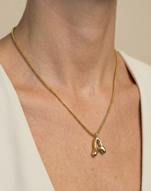 THE MULBERRY LETTER PENDANT NECKLACE