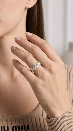 The Oval Cut Eternity Band