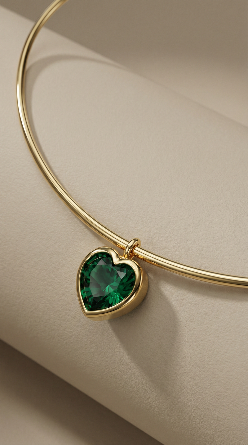 THE HEART PENDANT CHOKER