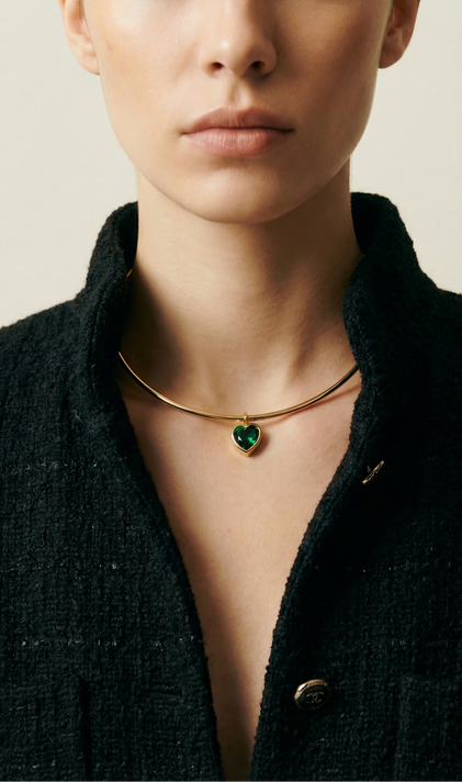 THE HEART PENDANT CHOKER