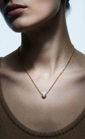 The Solitaire Bezel Necklace