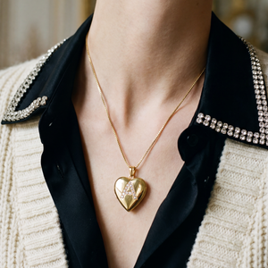 The Pavé Initial Photo Locket